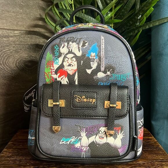 WondaPop Disney Villains Pop Art Mini Backpack in Black. Limited Edition. NWT! - Picture 6 of 16